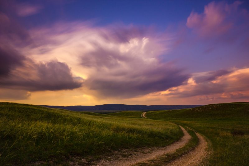 Lonesome,Road,With,Blurry,Clouds