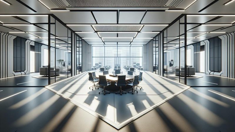 Realistic,Photo,Of,Minimalistic,Interior,Design,Of,An,Office,That